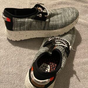 Hey Dude Women's Gray Knit Slip-On Athletic Sneakers